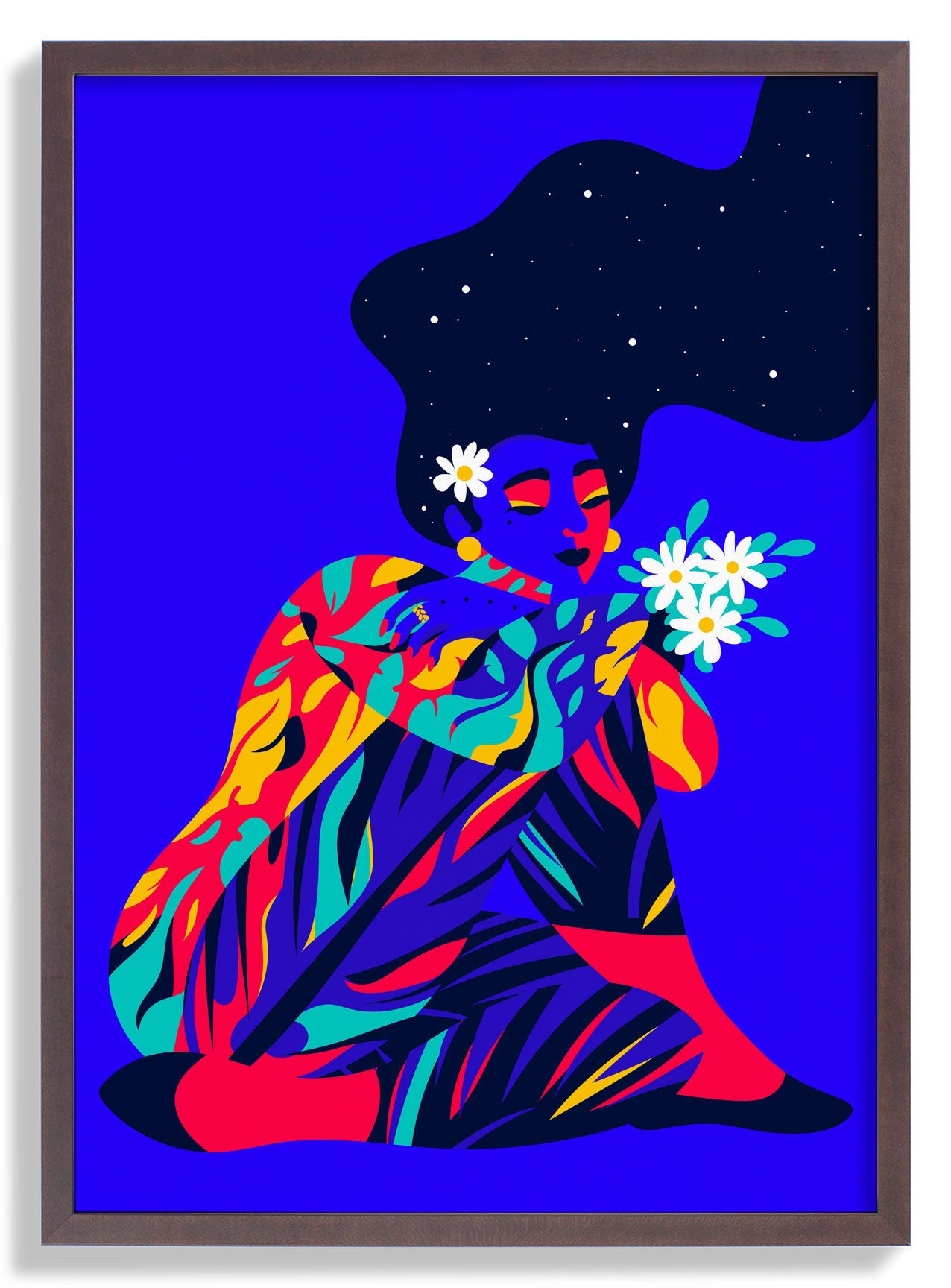 Tag der Erde blau von Sofia Doudine