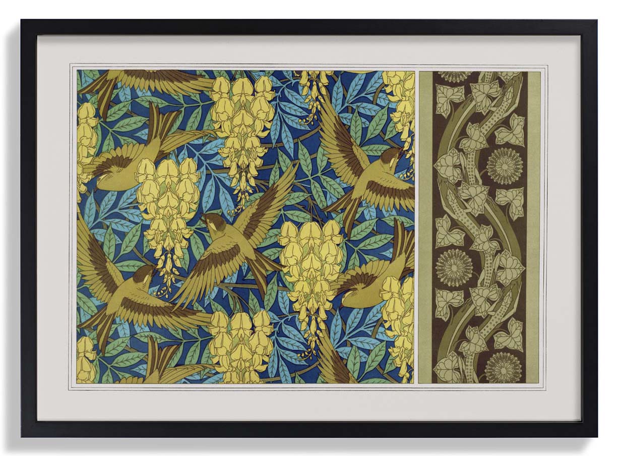 Birds, Flowers and Leaves