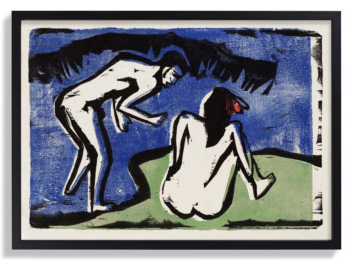 Bathing Couple by Ernst Kirchner