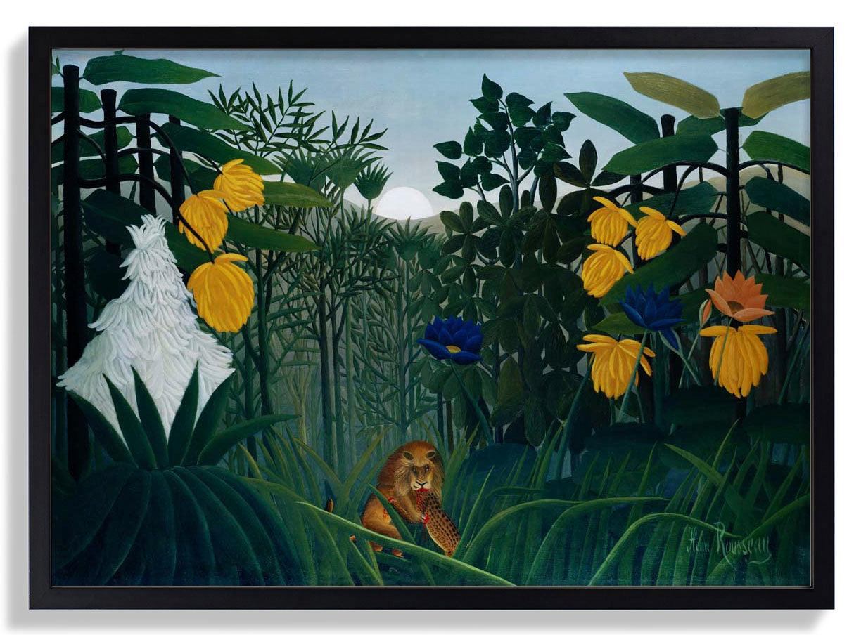 Das Gastmahl des Löwen von Rousseau Kunstdruck