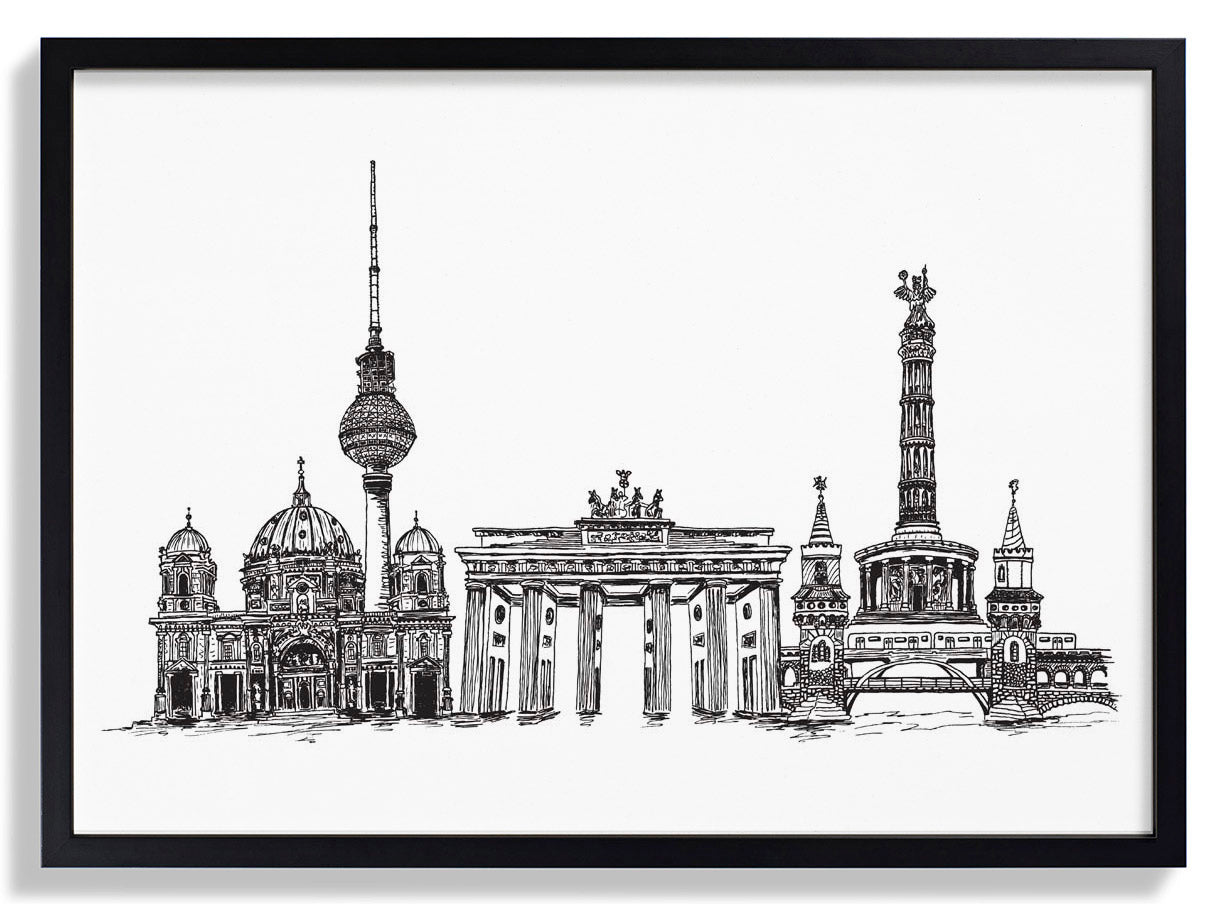 Realistische Berliner Skyline von Kaitlyn Parker