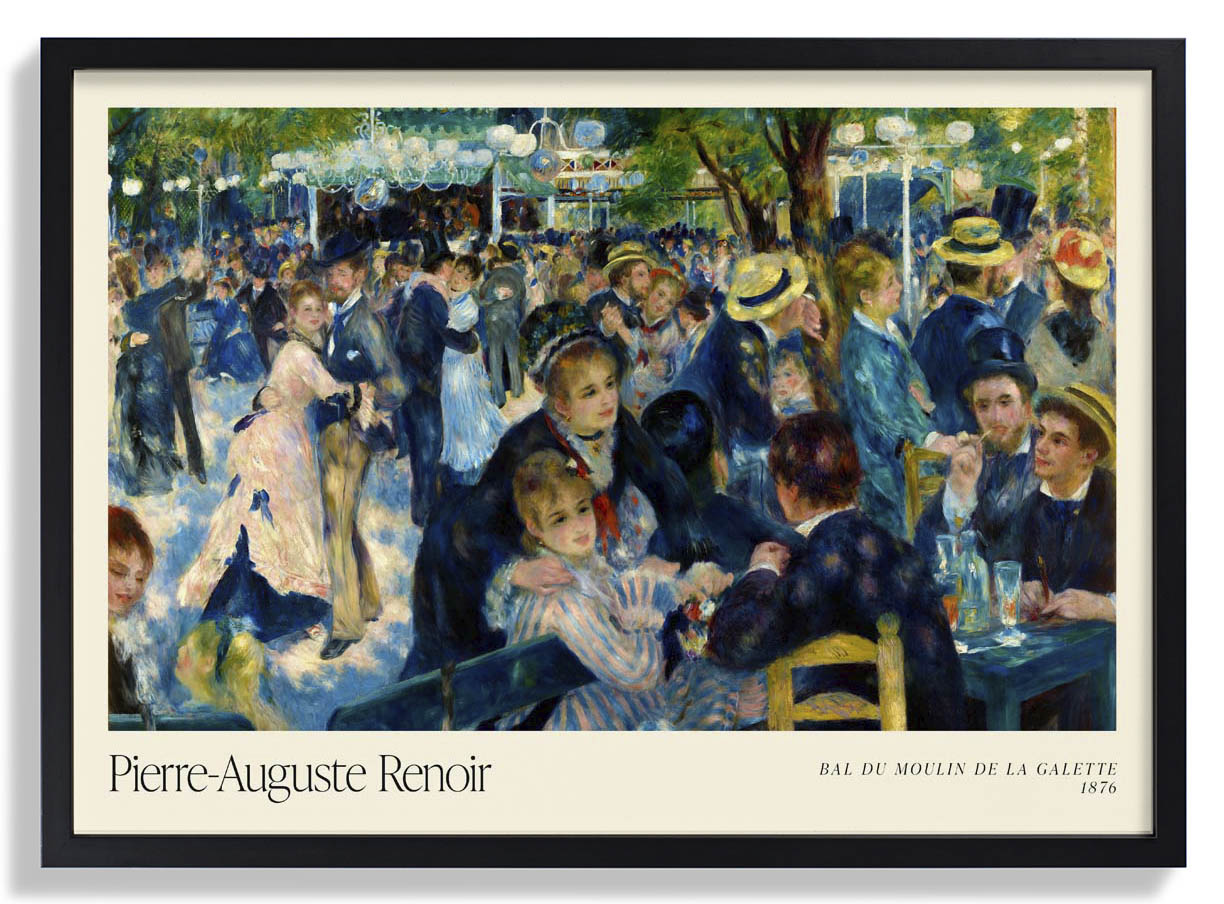 Bal du le Moulin de la Galette Art Exhibition by Pierre A. Renoir