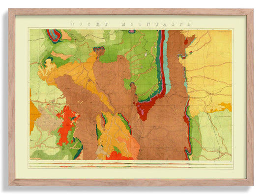 Rocky Mountains Geological Map