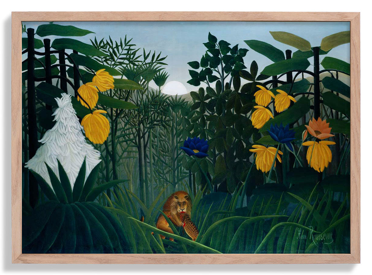 The Repast of the Lion by Rousseau Art Print