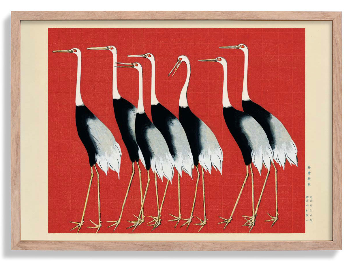 7 Birds by Korin in Red