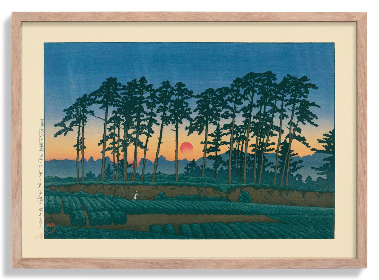 Setting Sun, Ichinokura Art Print by Kawase