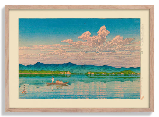 Selected Views of the Tokaido Lake Art Print by Hasui