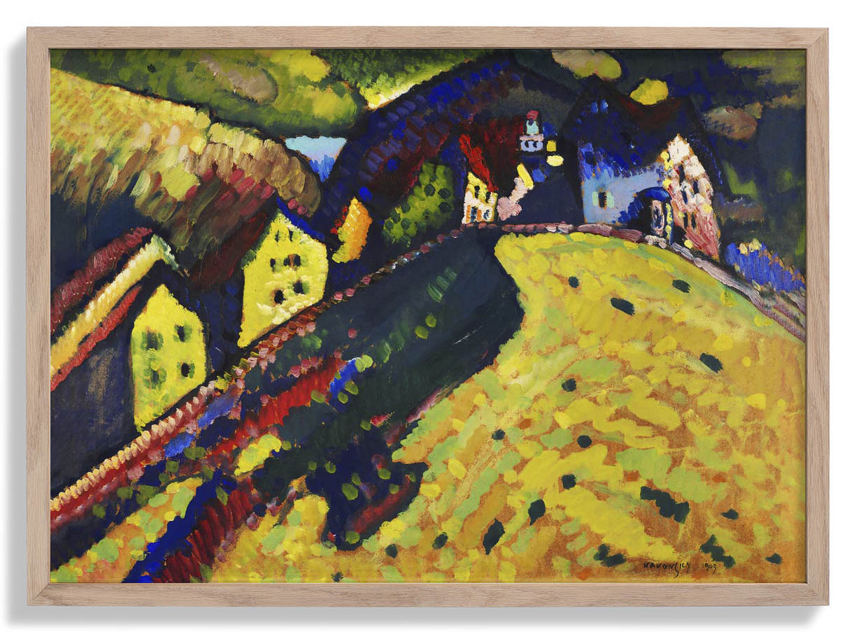Houses at Murnau by Wassily Kandinsky Poster