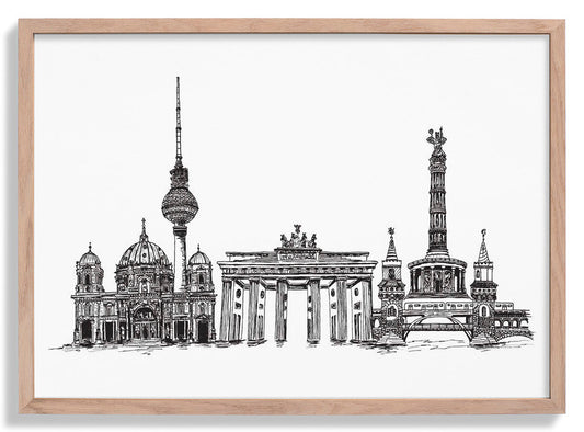Realistische Berliner Skyline von Kaitlyn Parker