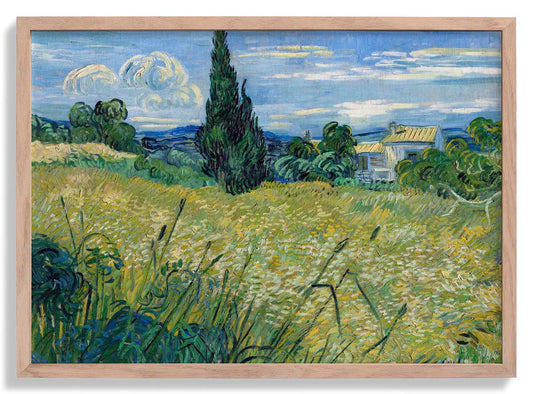 Green Wheat Field with Cypress by Van Gogh