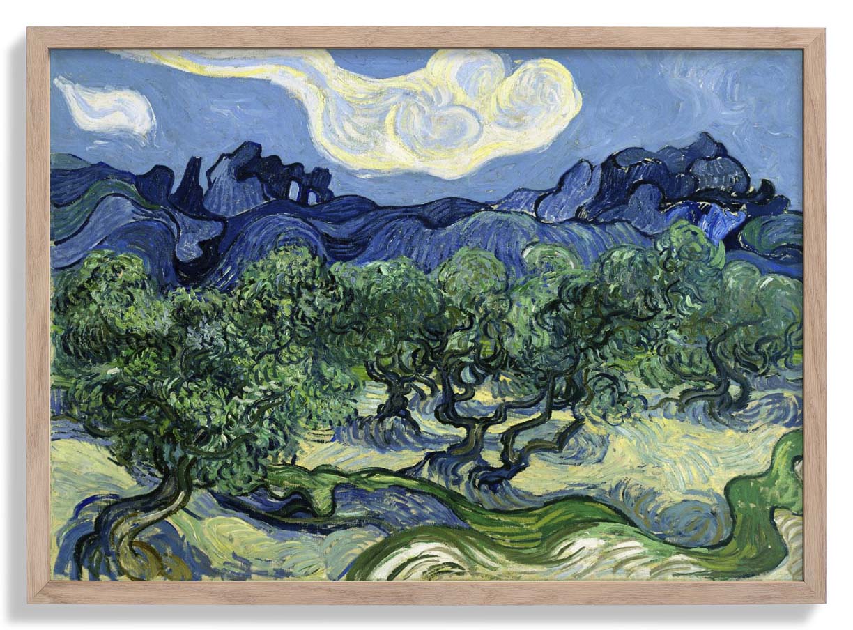 Olive Trees with the Alpilles in the Background by Van Gogh