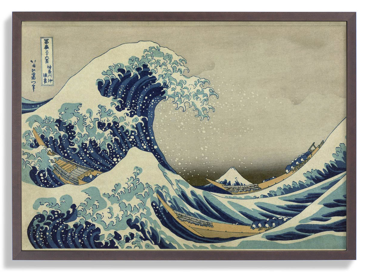 Die große Welle von Kanagawa von Hokusai Poster