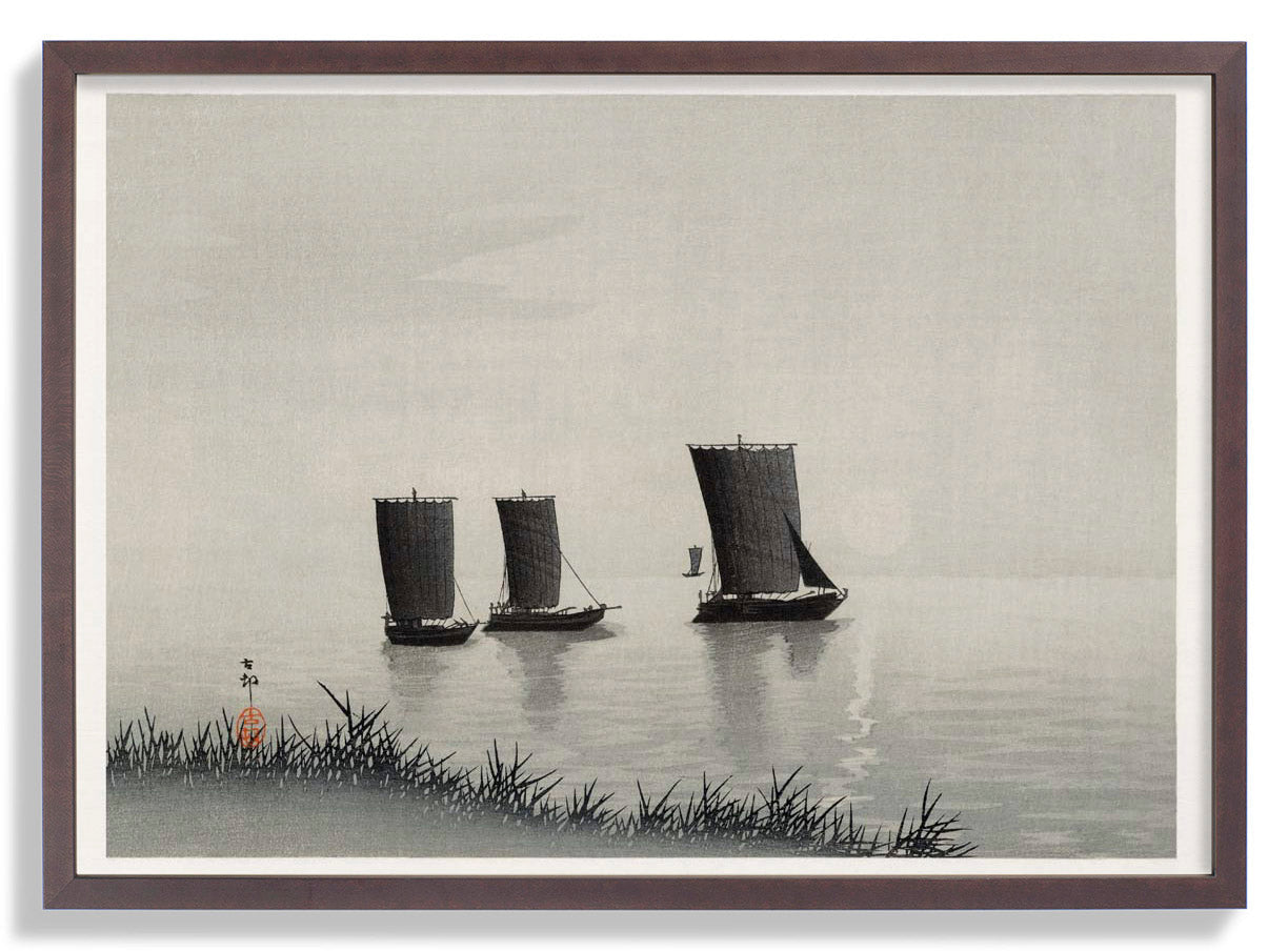 Fishing Boats by Ohara Koson