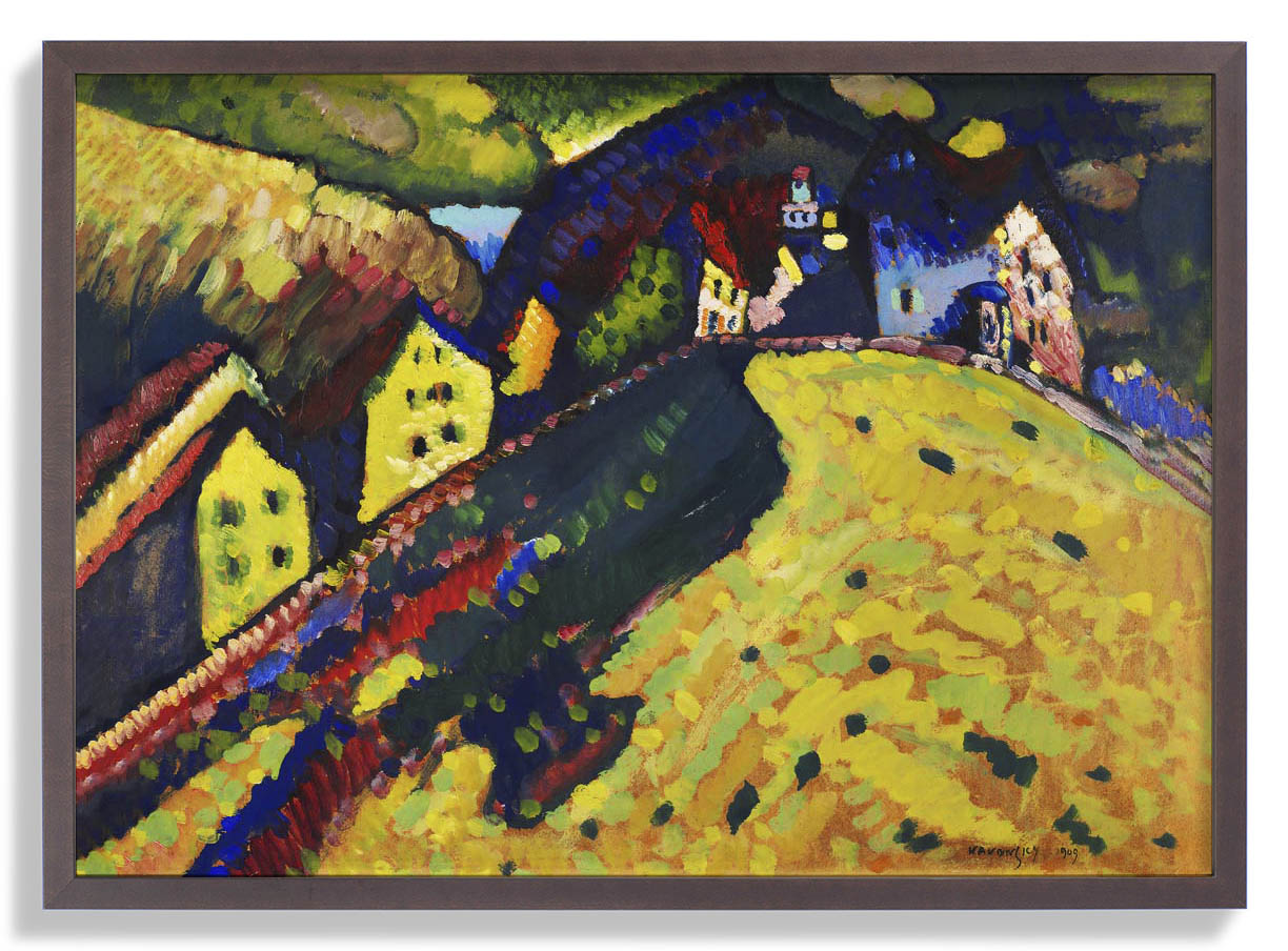 Häuser in Murnau von Wassily Kandinsky Poster