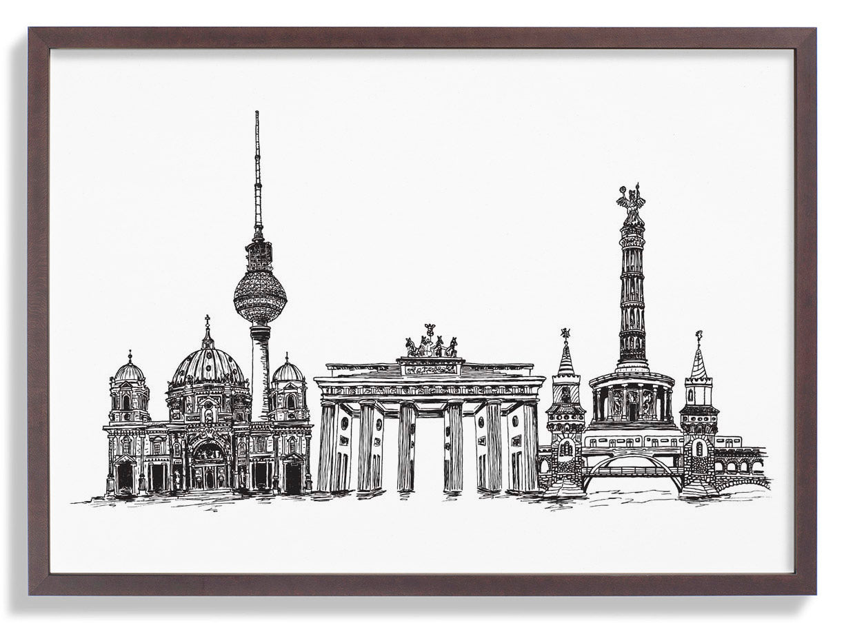 Realistische Berliner Skyline von Kaitlyn Parker