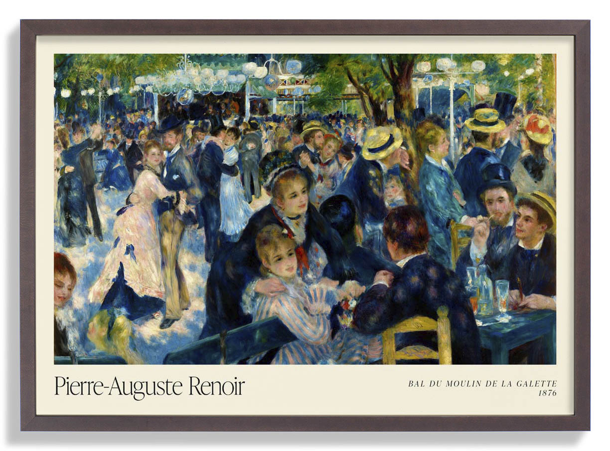 Bal du le Moulin de la Galette Art Exhibition by Pierre A. Renoir