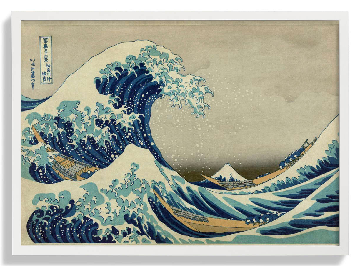 Die große Welle von Kanagawa von Hokusai Poster