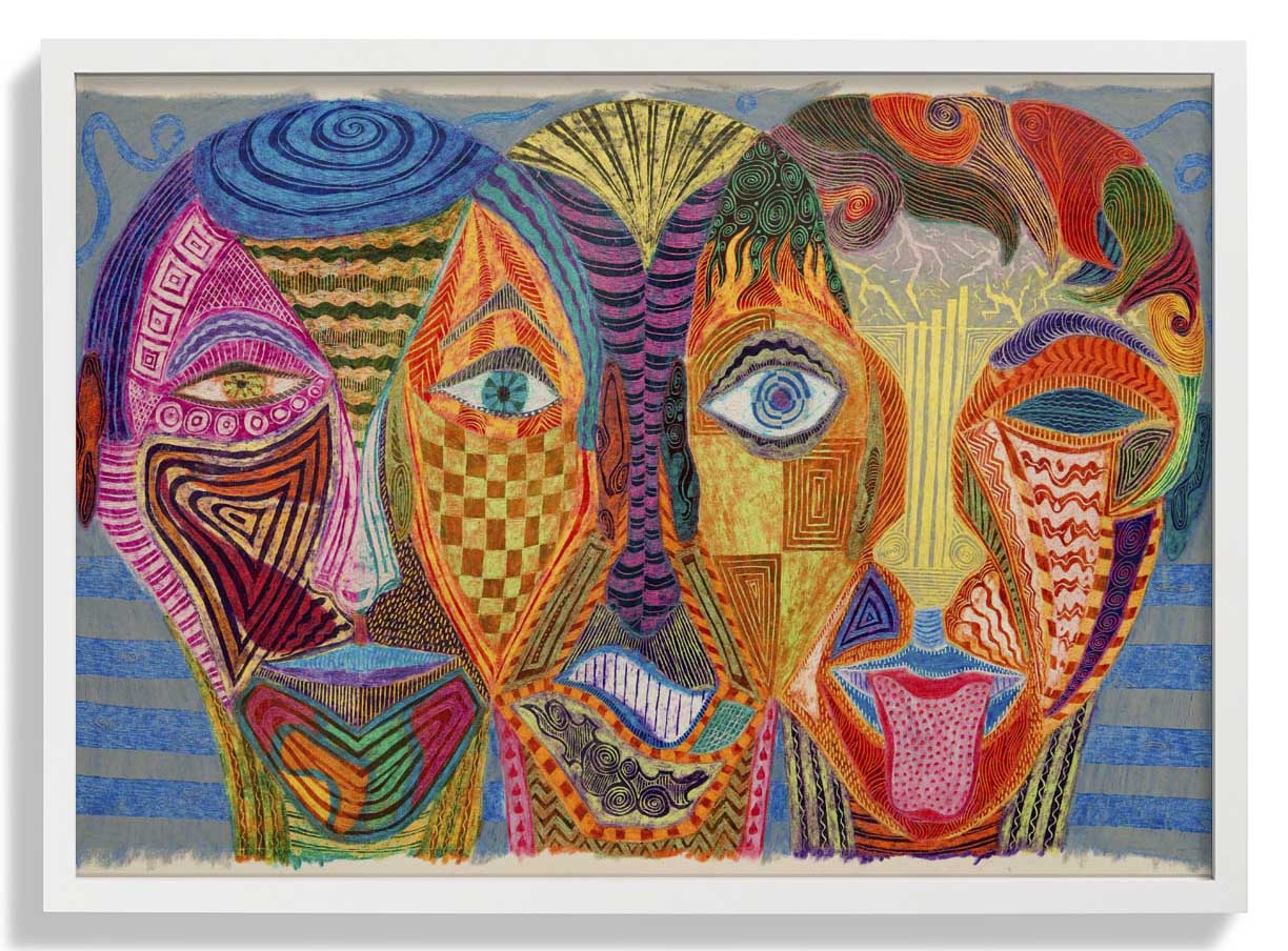 Jersey Lila Blumenmarkt