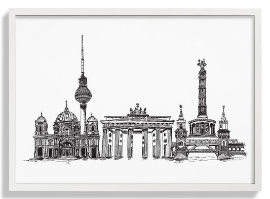 Realistische Berliner Skyline von Kaitlyn Parker