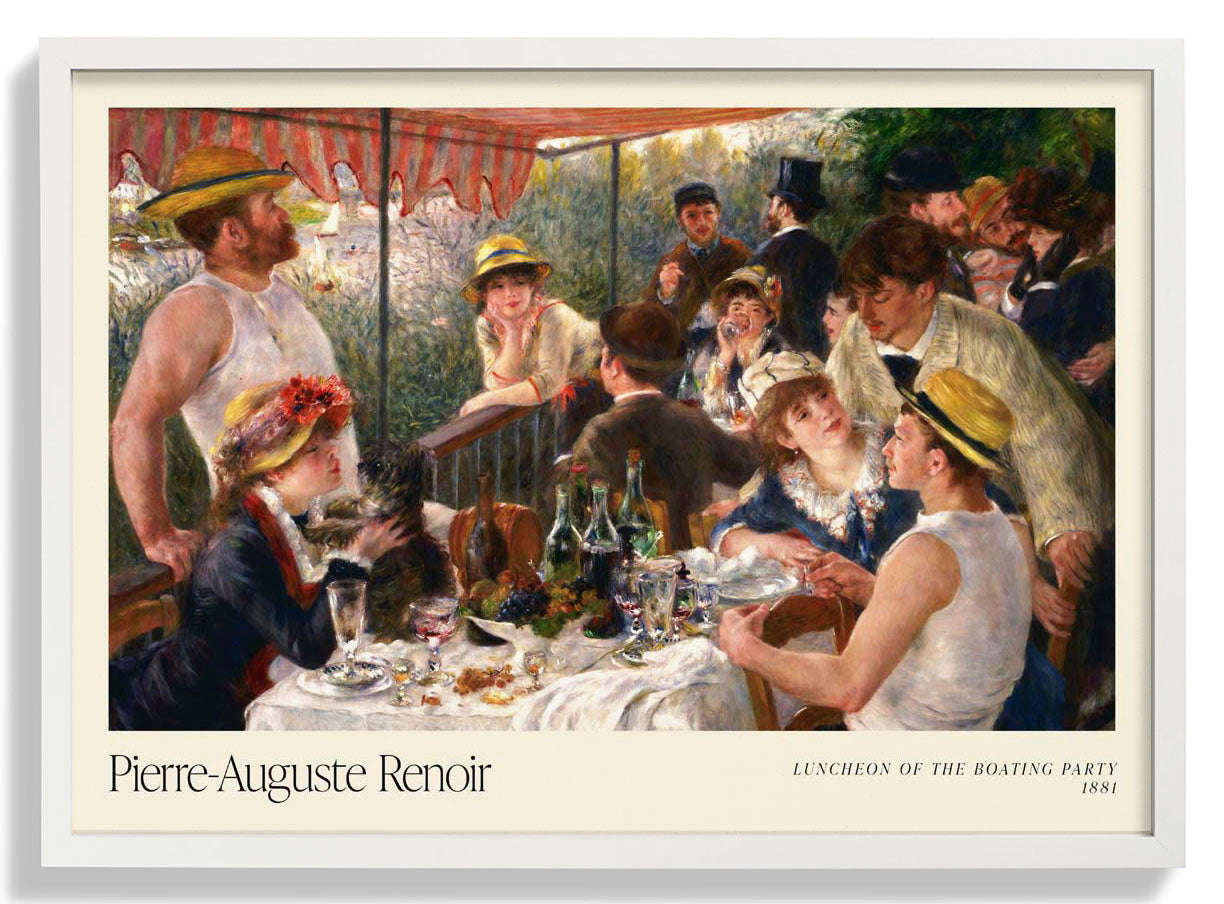 Mittagessen der Bootsparty Ausstellungsplakat von Pierre A. Renoir