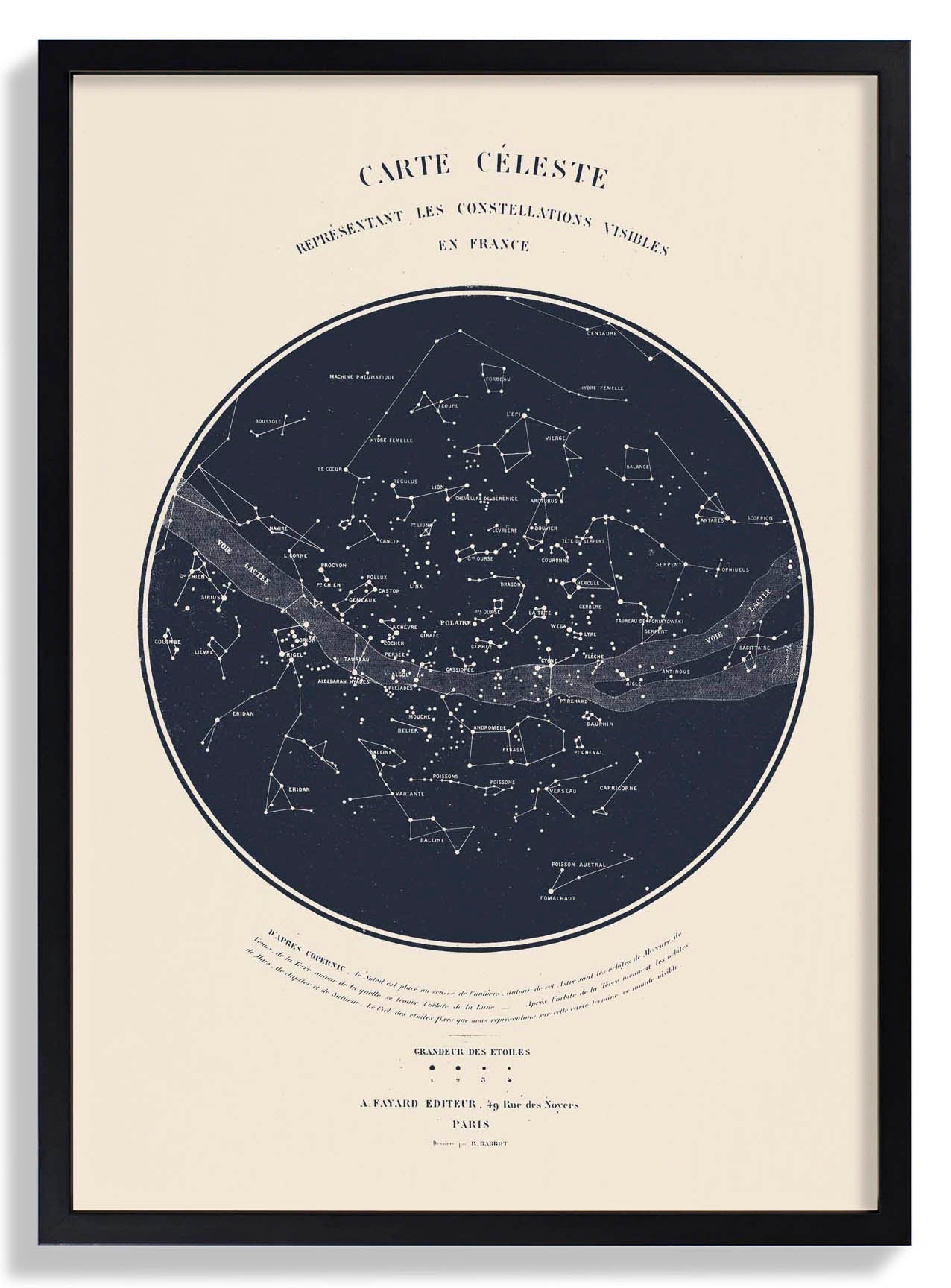 Carte Celeste Art Print by Aster