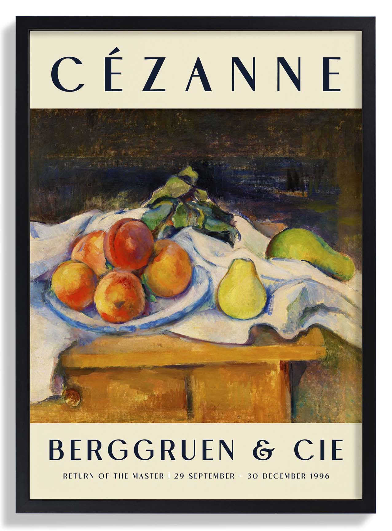 Fruit on a Table Art Exhibition By Paul Cézanne