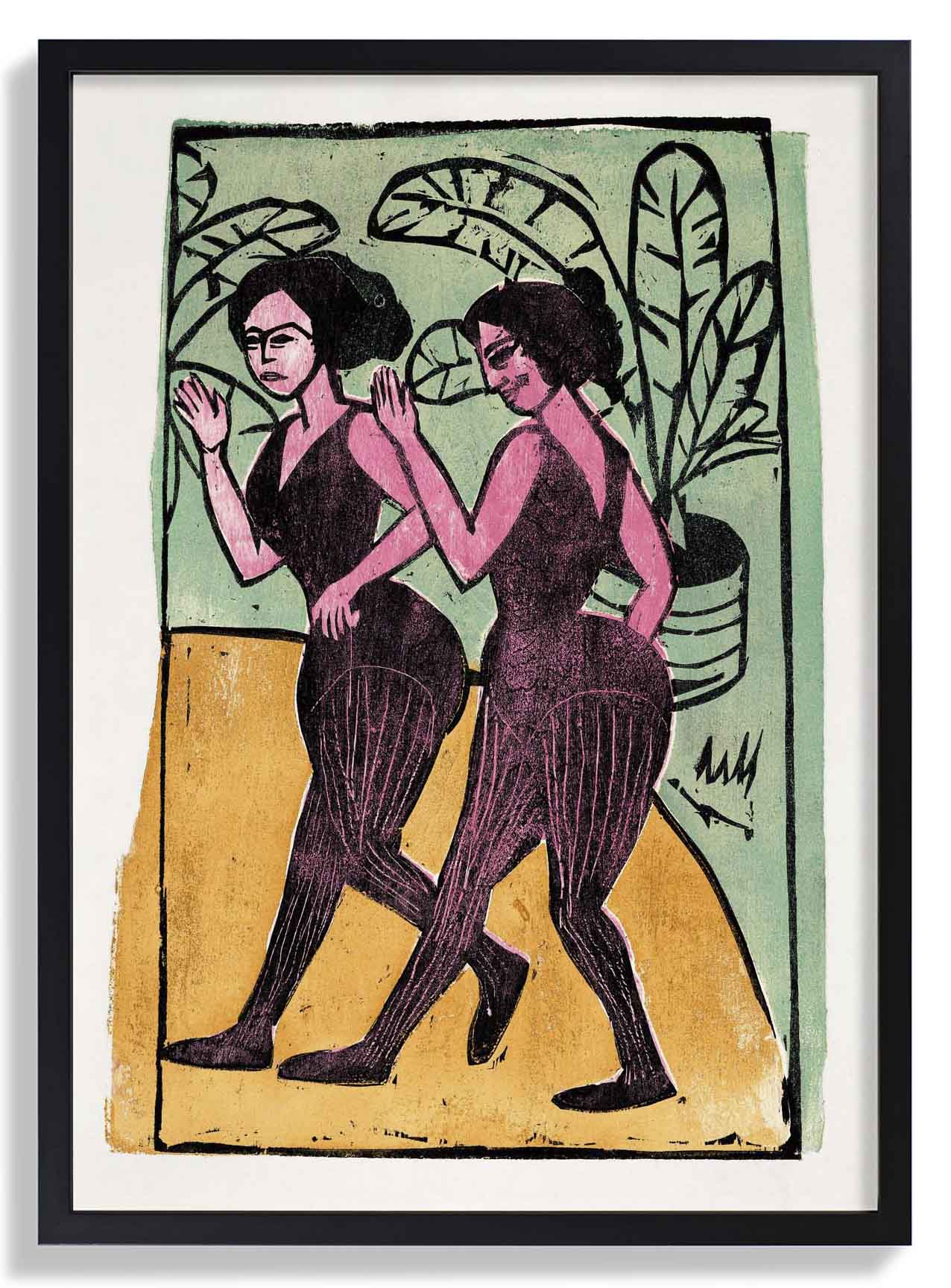 English Step Dancers  by Ernst Kirchner
