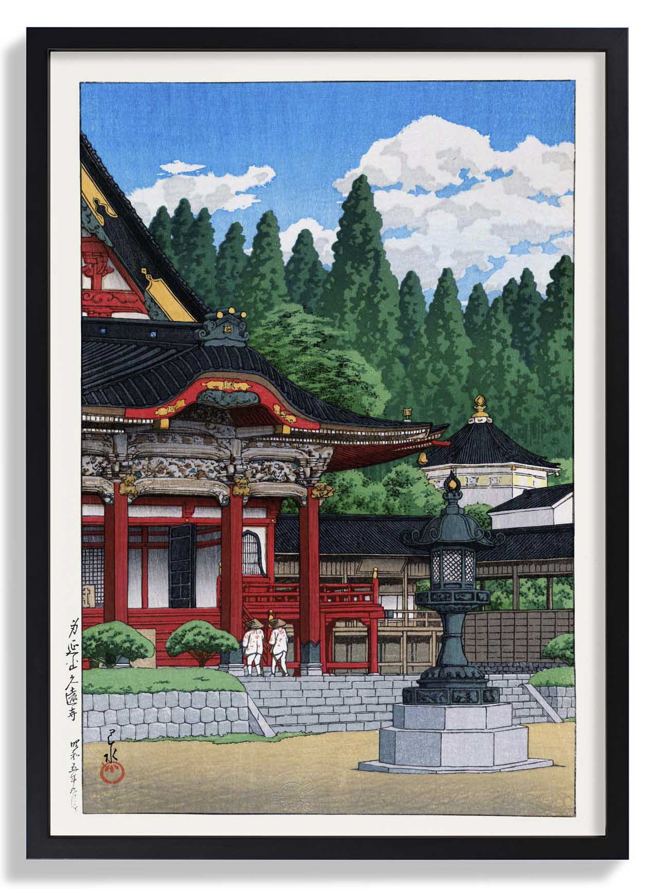 Roter Tempel von Hasui