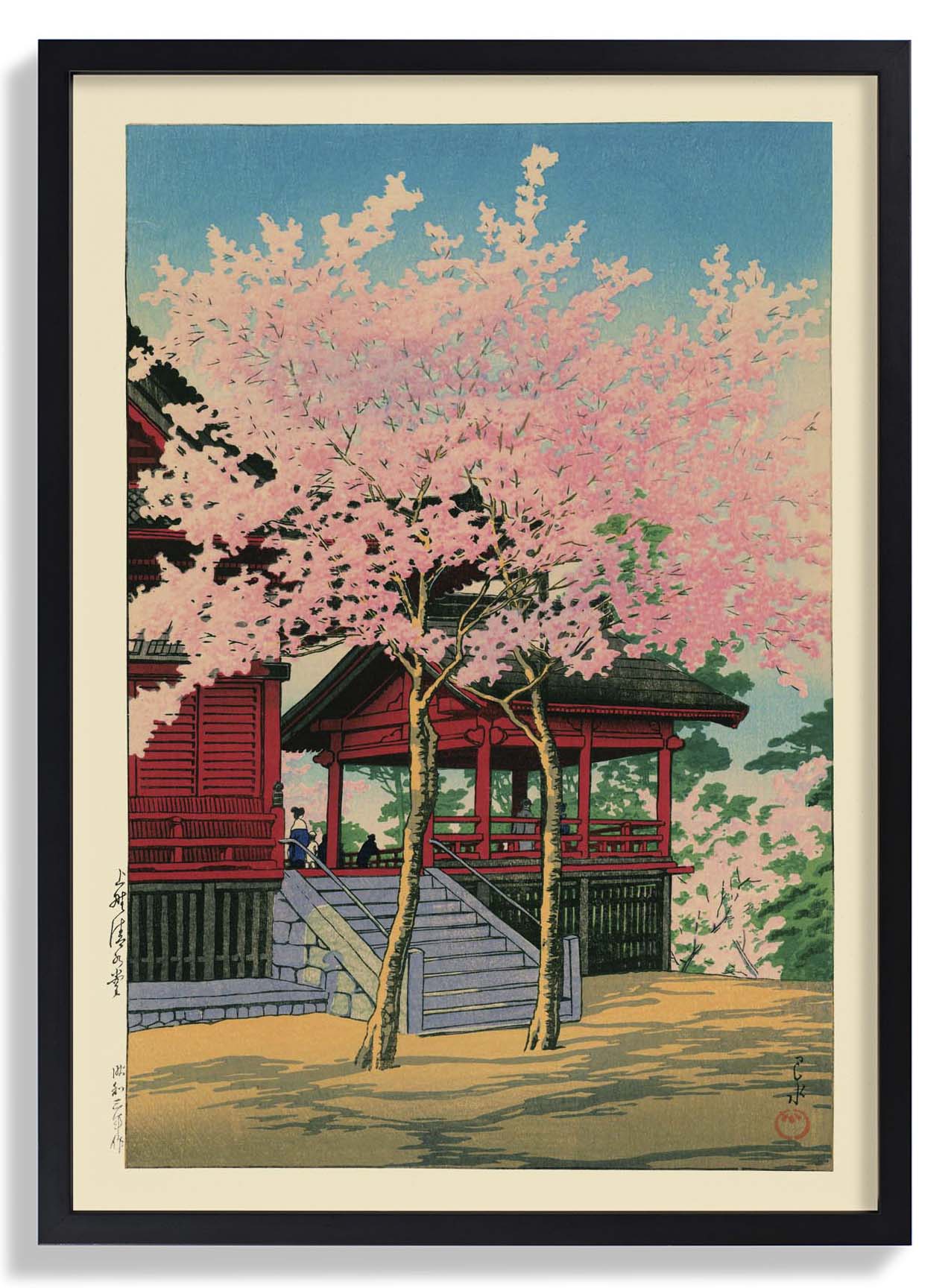 Kiyomizu Halle, Ueno von Hasui