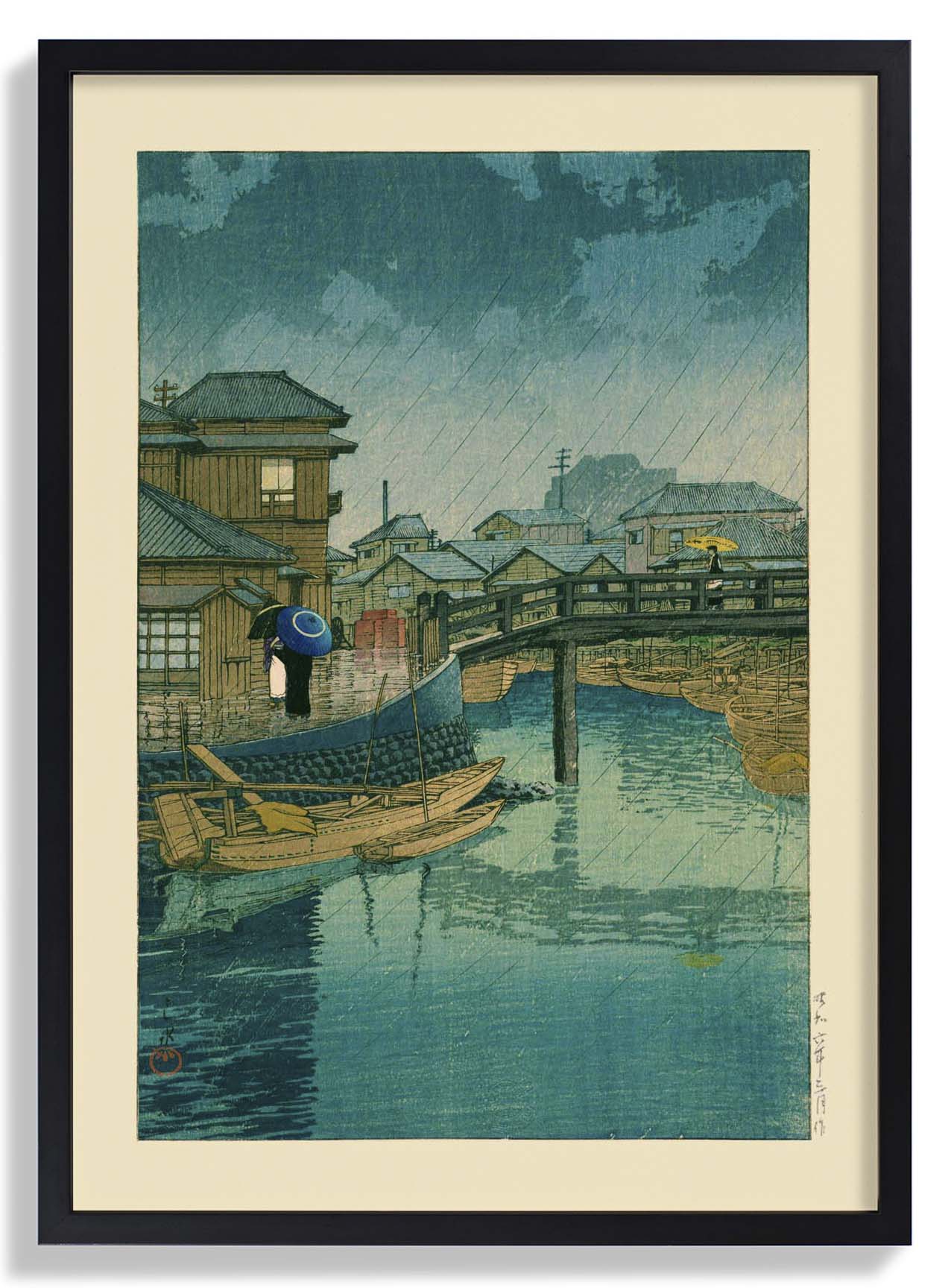 Shinagawa Art Print by Hasui