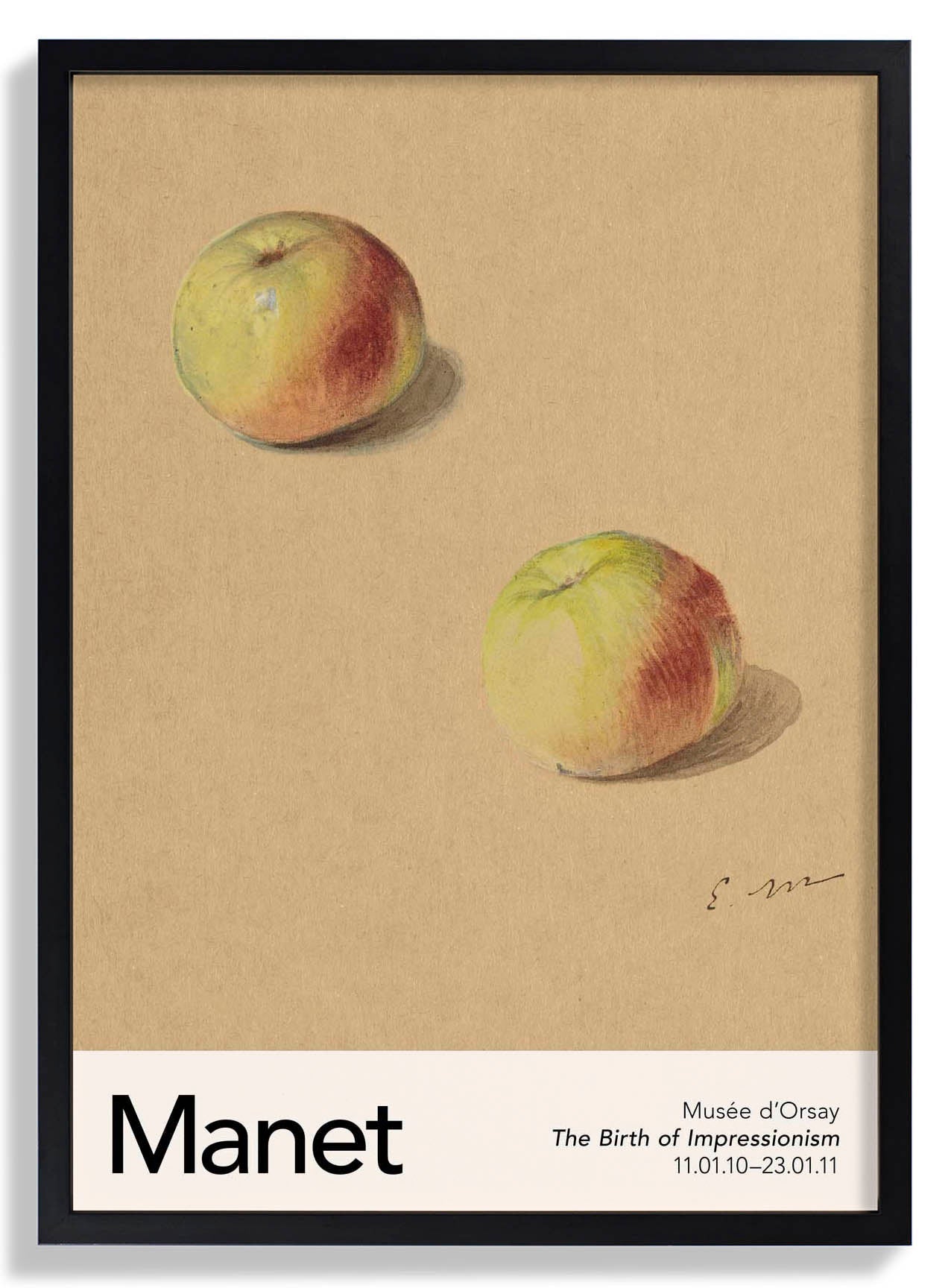 Two Apples by Manet Exhibition
