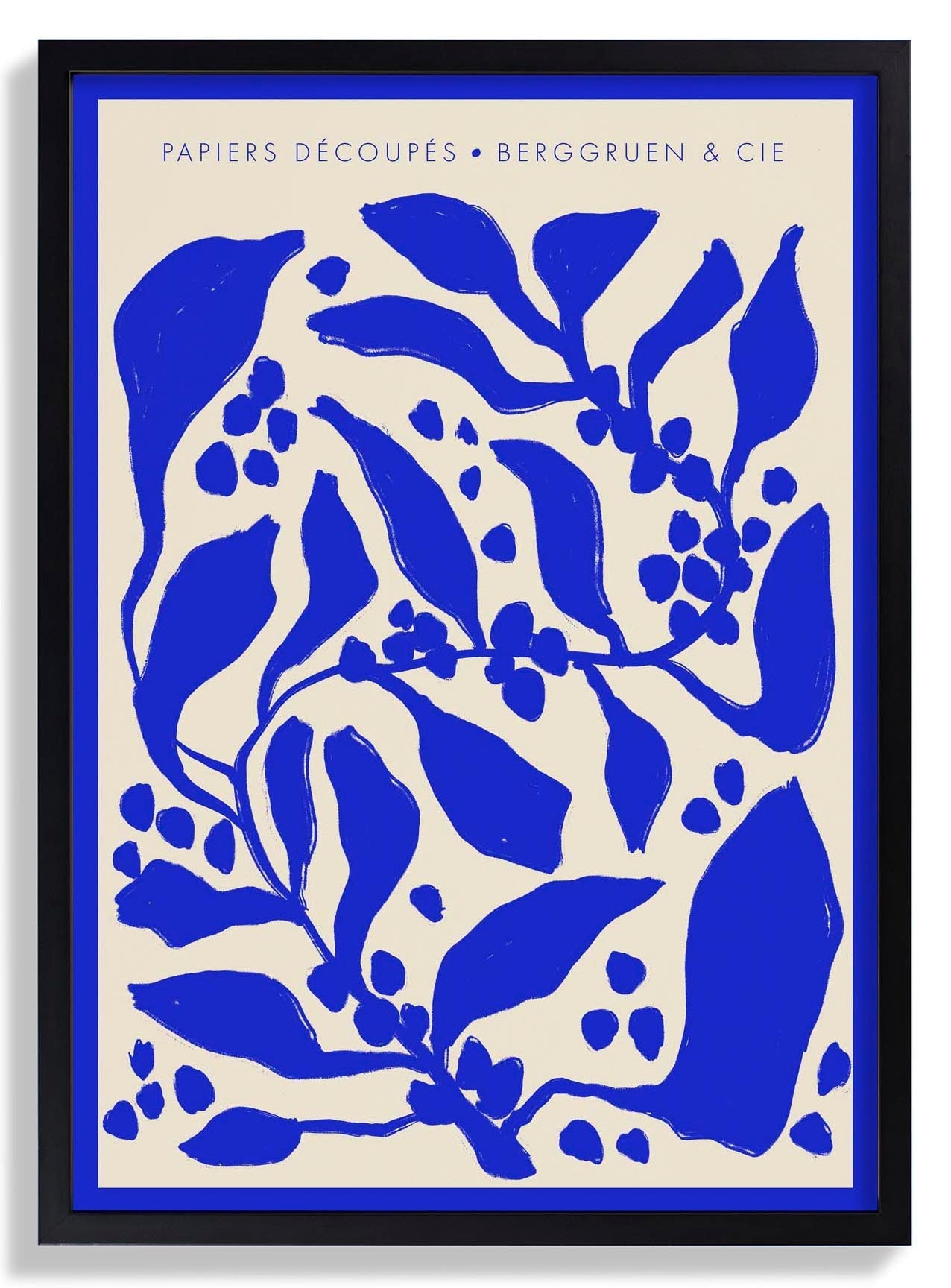 Blue Berries Papiers Découpés Art Exhibition