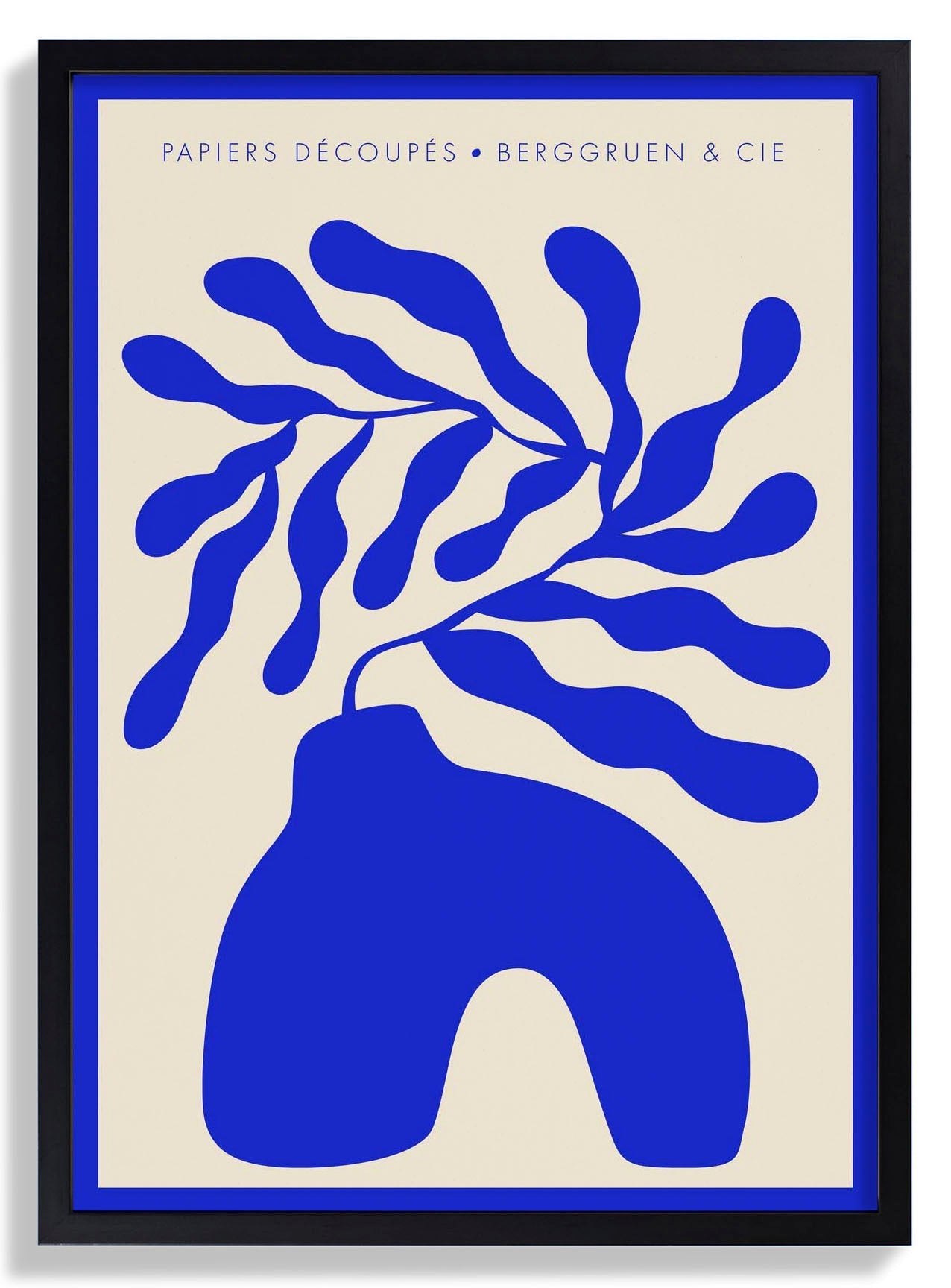 Blue Vase Papiers Découpés Art Exhibition