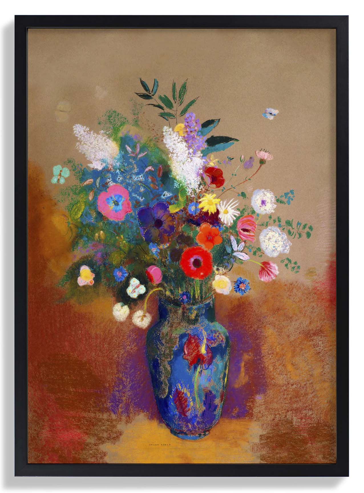 Bouquet of Flowers Painting by Odilon Redon