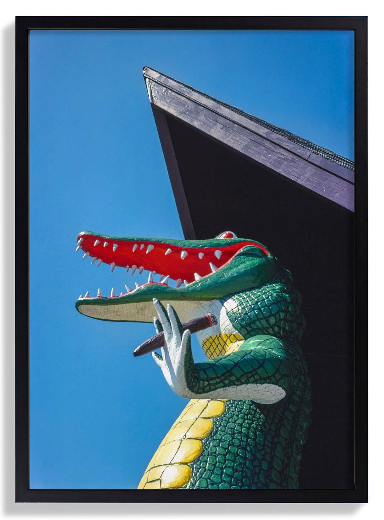 Gatorland Zoo alligator statue, Route 1, St. Augustine, Florida by John Margolies