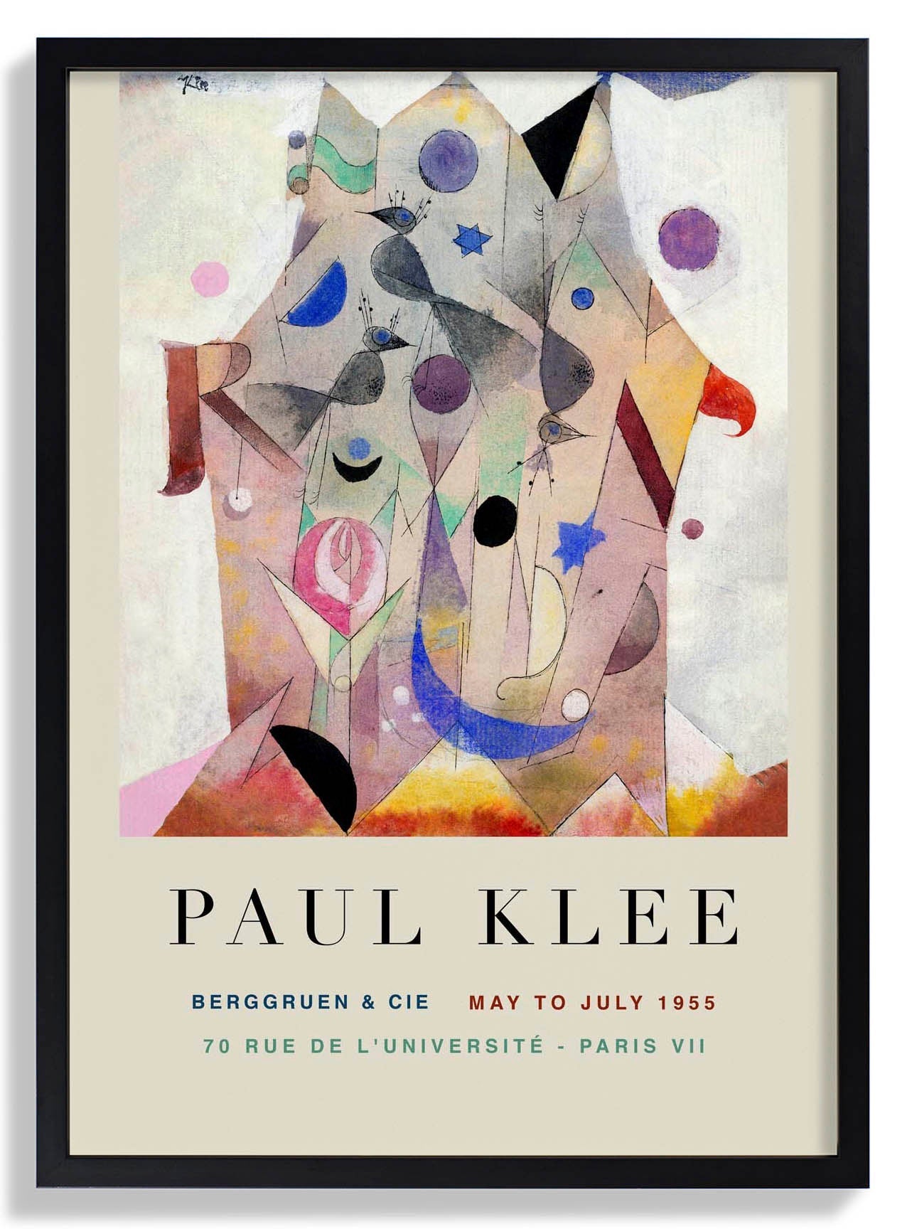 Paul Klee Persian Nightingales Art Exhibition