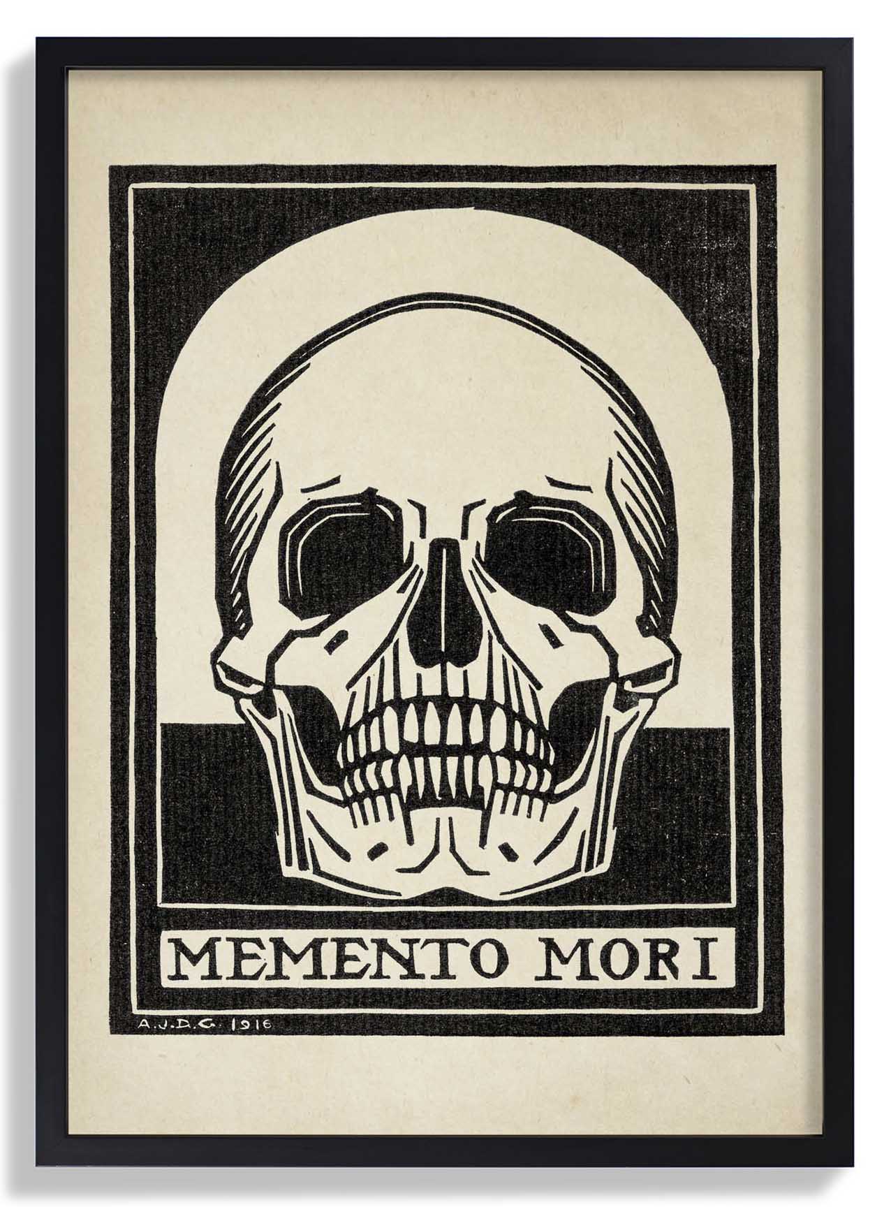 Antique Memento Mori Skull