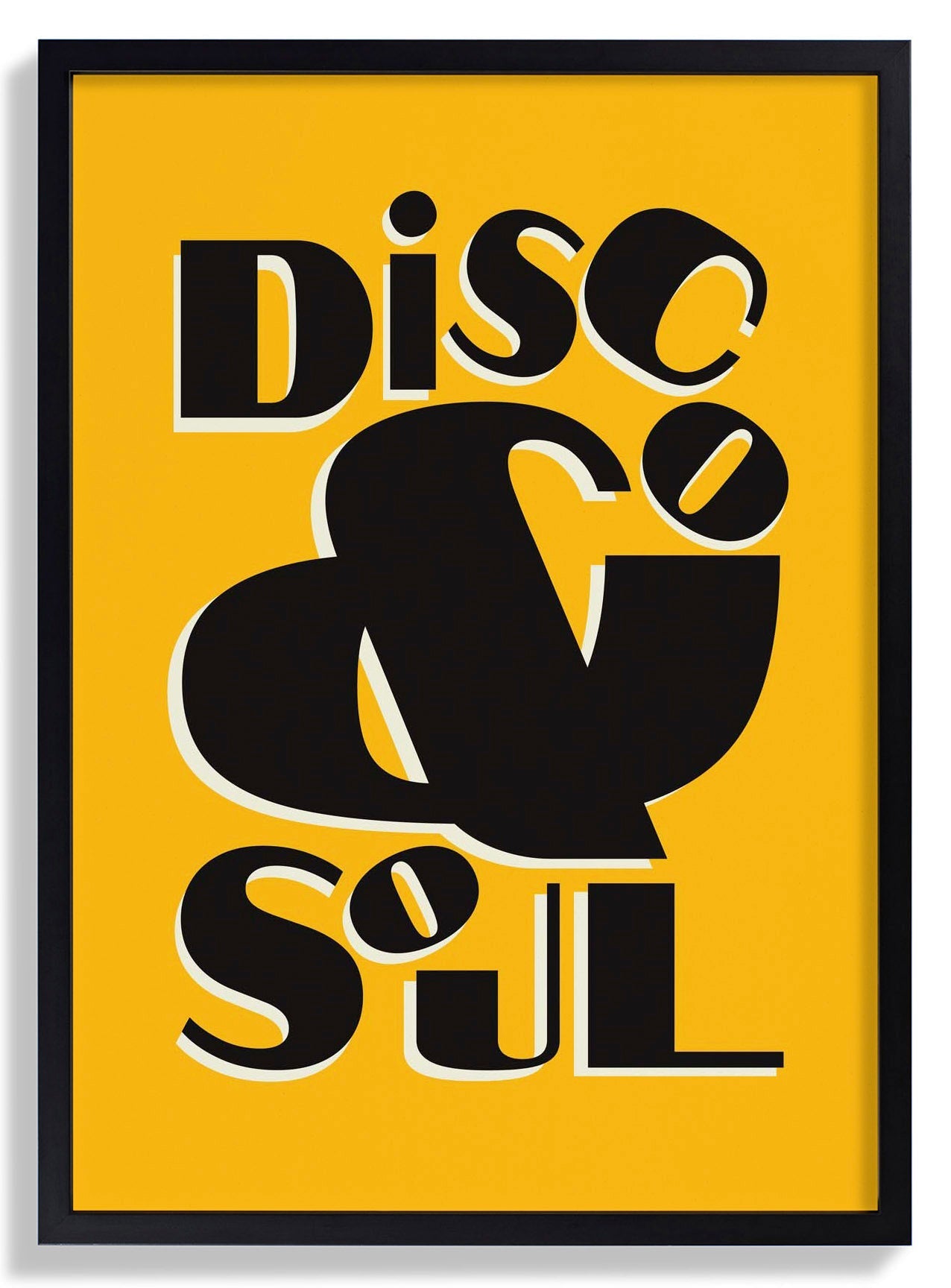 Disco & Soul Yellow Art Print