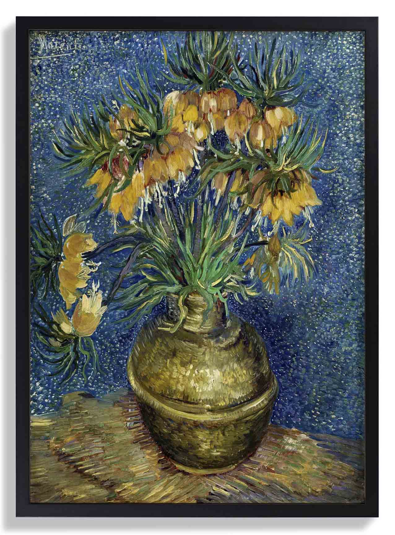 Kaiserliche Fritillarien in einer Kupfervase von Van Gogh