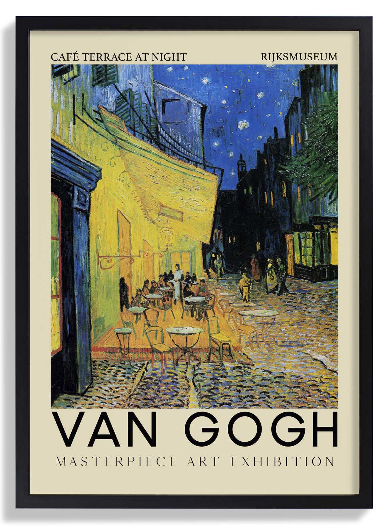Café Terrace at Night Art Exhibition by Van Gogh