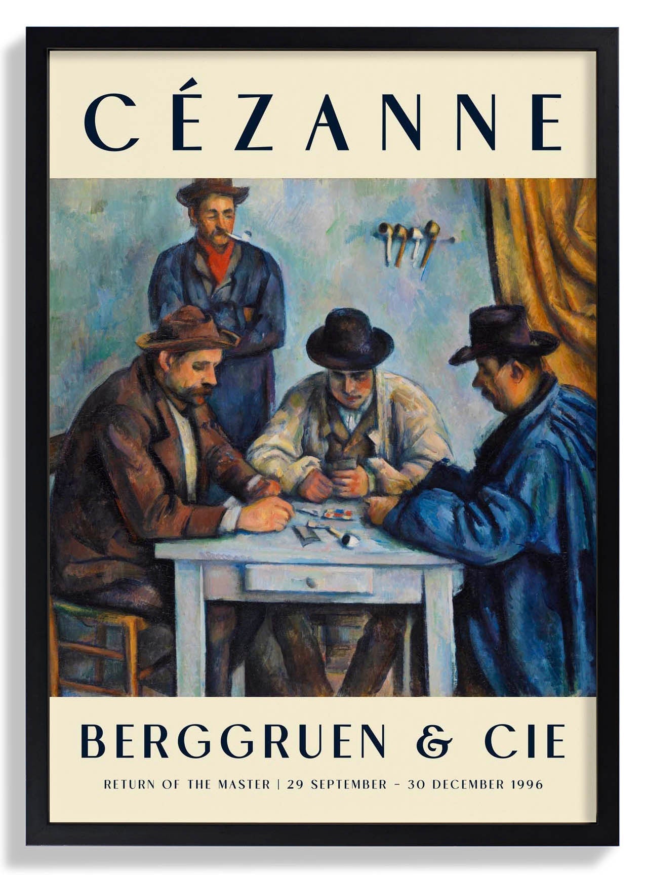 The Card Players Art Exhibition By Paul Cézanne