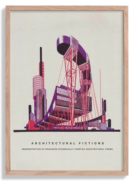 Demonstration of complex architectural forms by Yakov Chernikhov