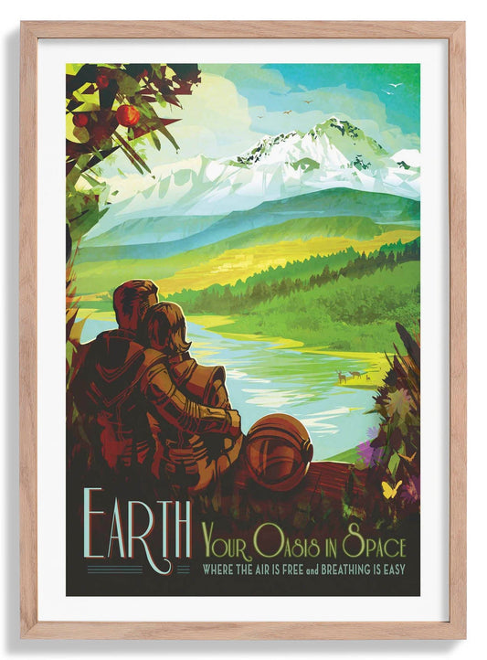 Oasis in Space Vintage Poster