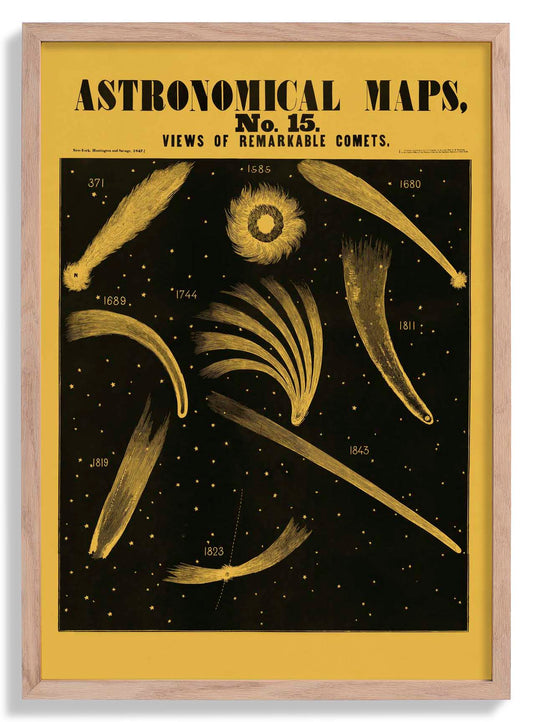 Moon Map Astronomical Poster