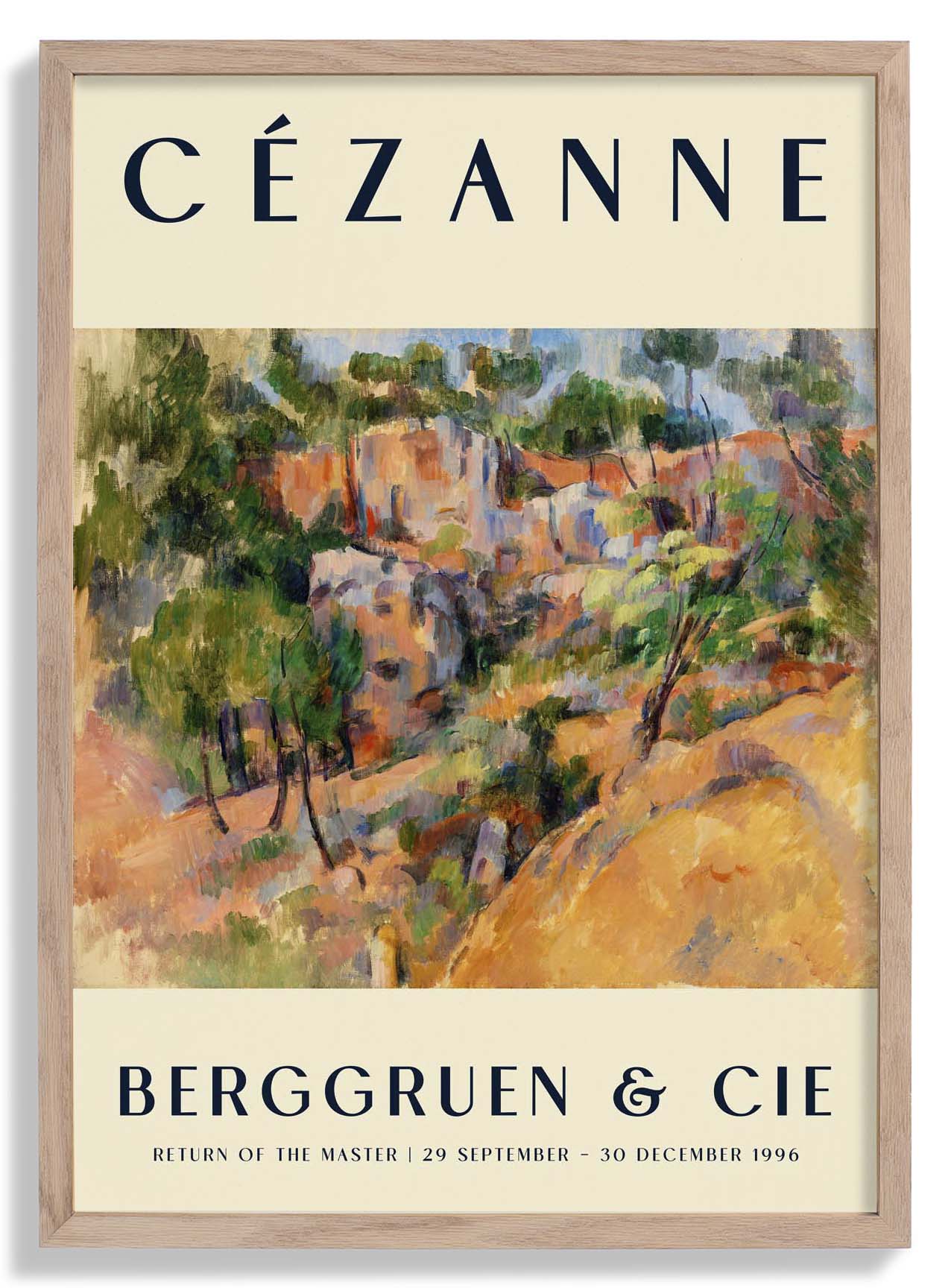 Bibémus Art Exhibition Poster By Paul Cézanne