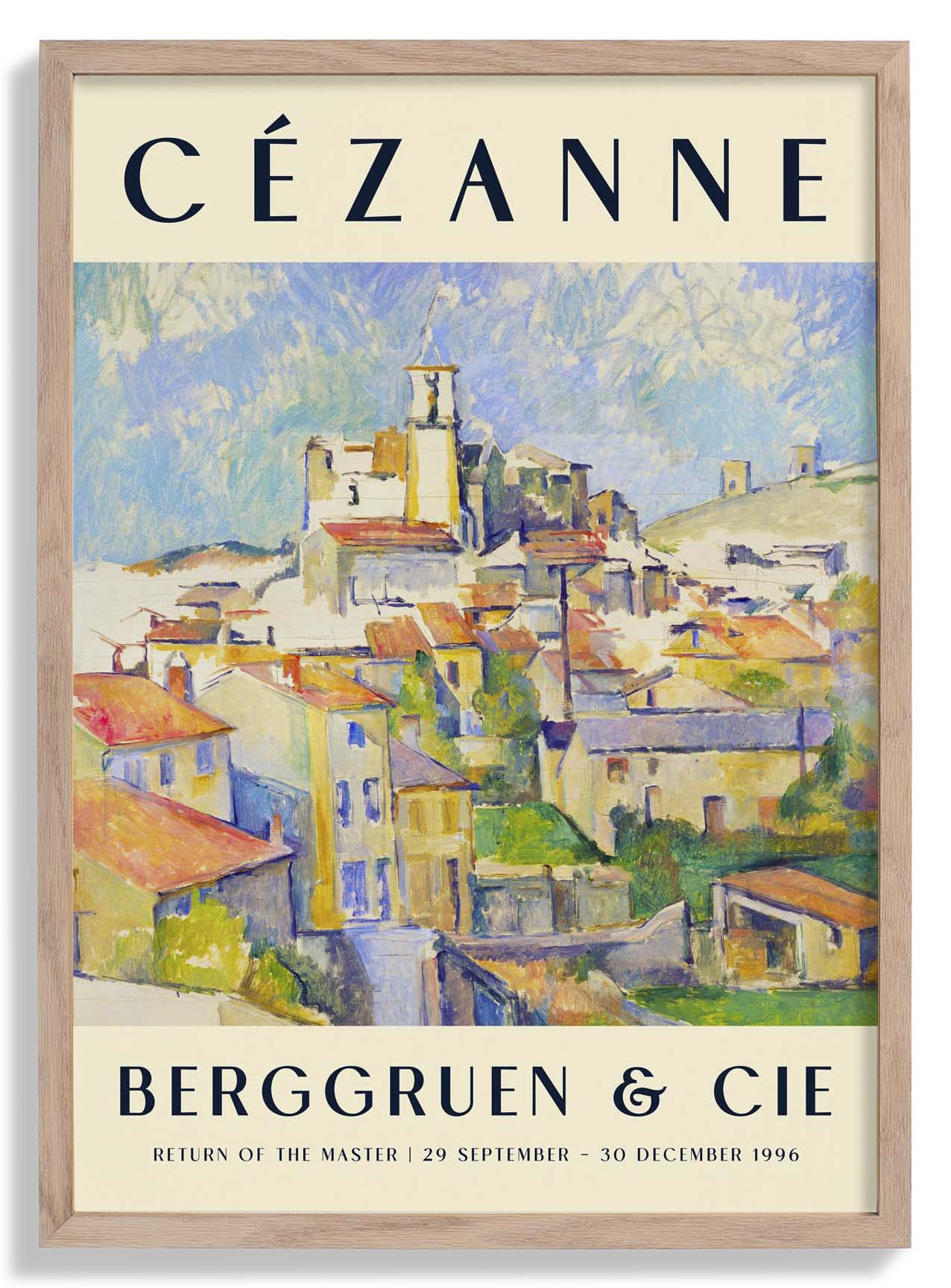 Gardanne Art Exhibition Poster By Paul Cézanne