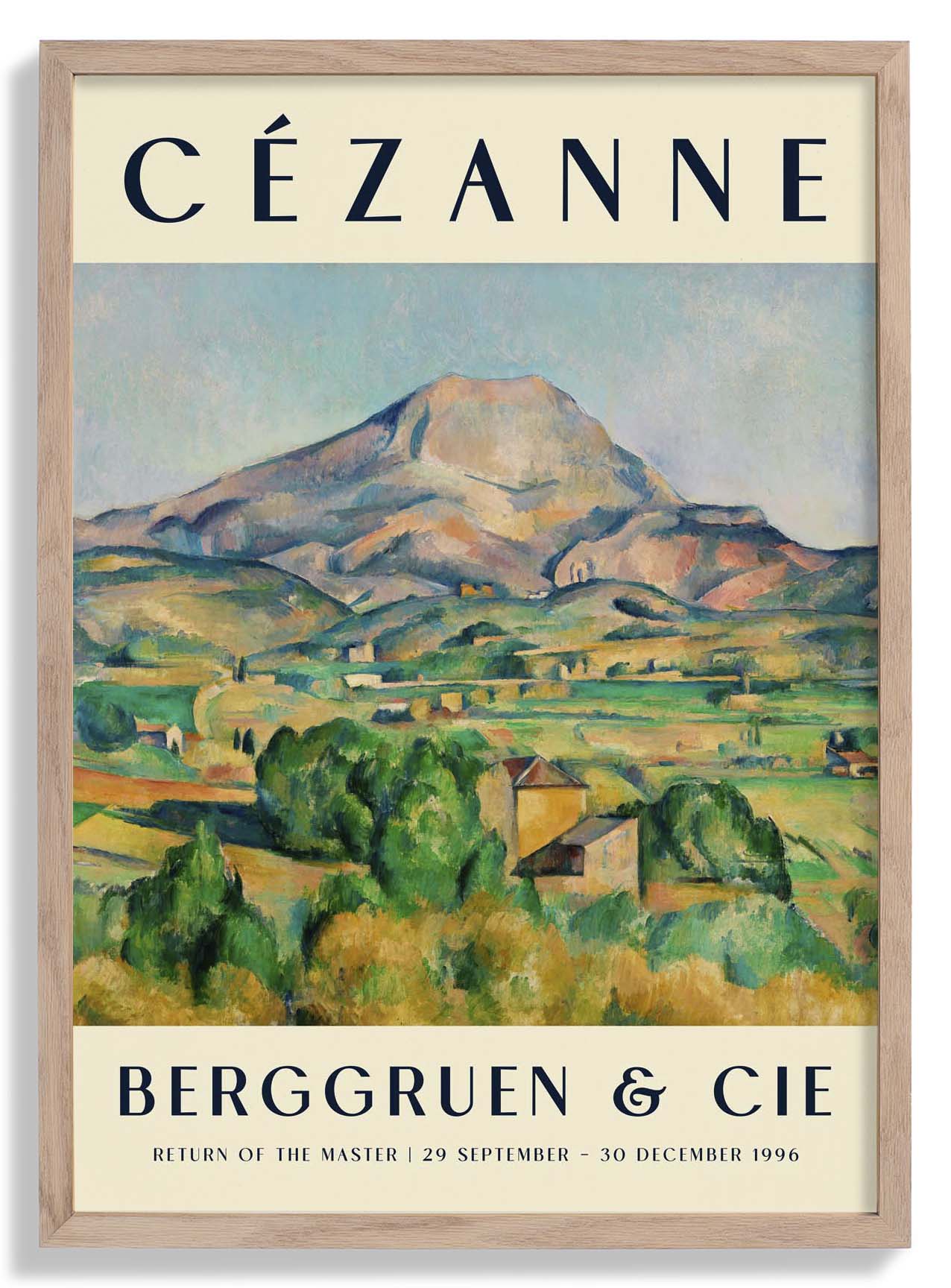 Mont Sainte Victoire Art Exhibition Poster By Paul Cézanne