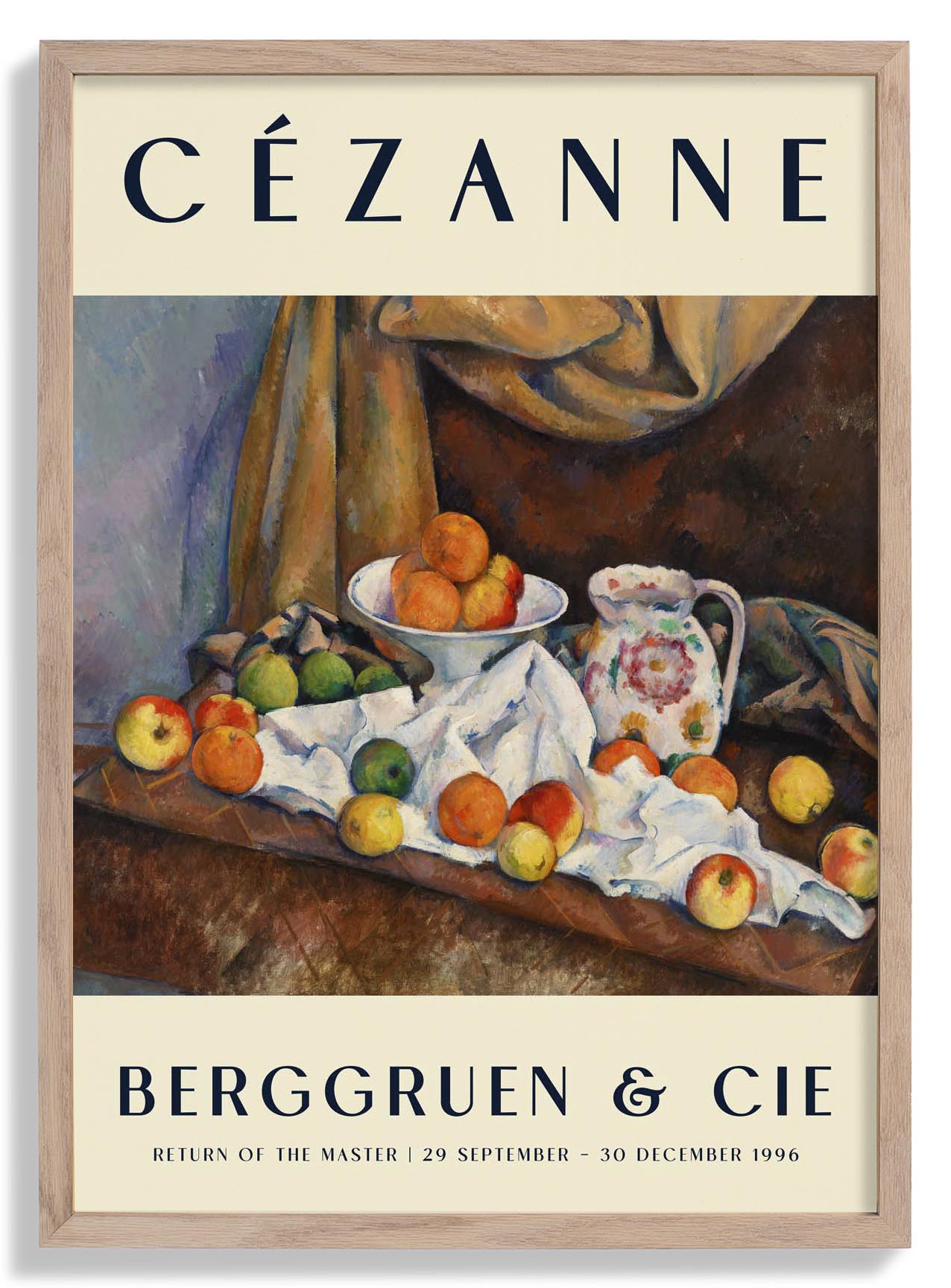 Still Life Art Exhibition Poster By Paul Cézanne