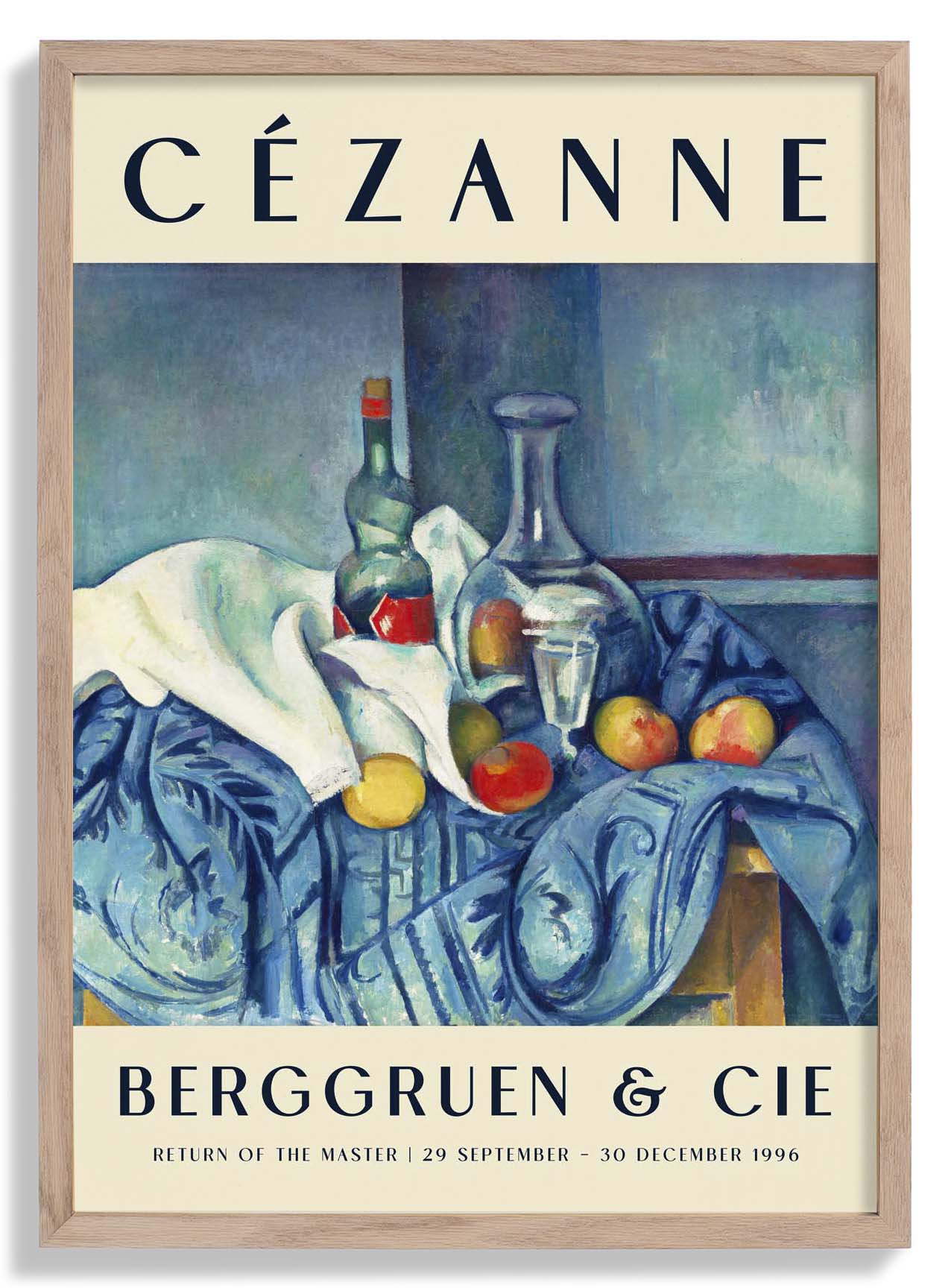 The Peppermint Bottle Art Exhibition Poster By Paul Cézanne