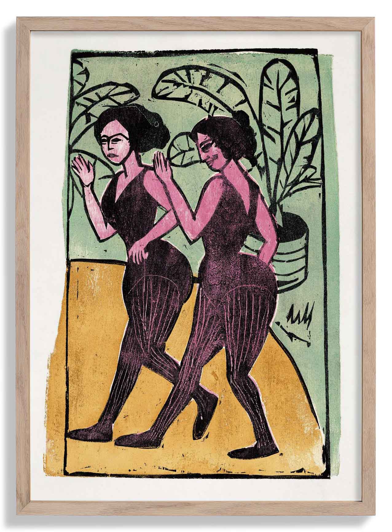 English Step Dancers  by Ernst Kirchner